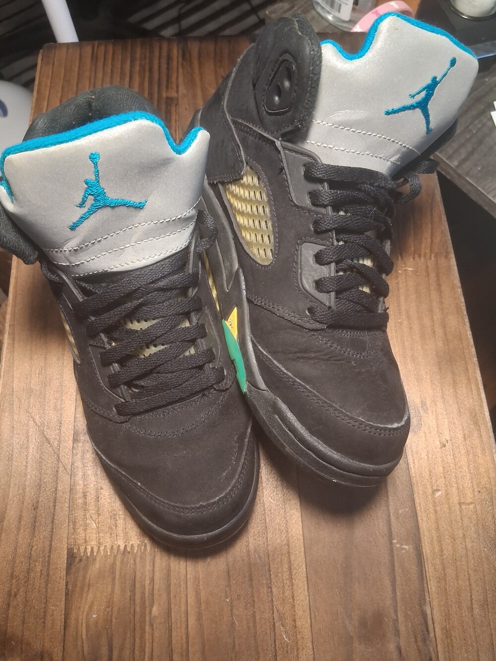 nike air jordan 5 retro "aqua"